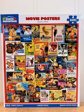 White Mountain Movie Posters 1000 Piece Puzzle